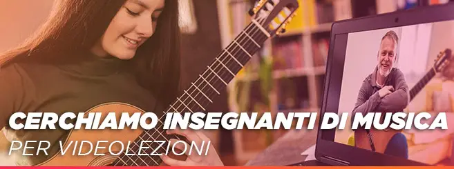 Cerchiamo insegnante di musica per videolezioni